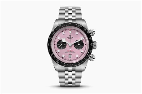 tudor chronograph pink